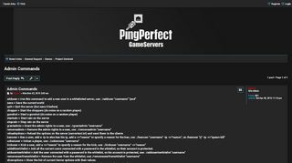 
                            12. Admin Commands - PingPerfect Forums