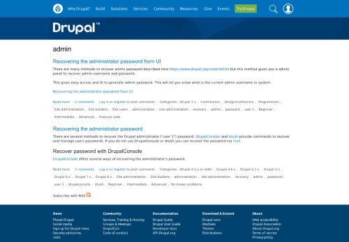 
                            6. admin | Drupal.org