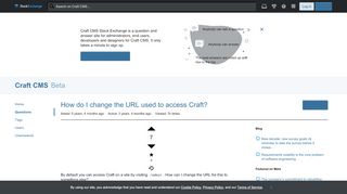 
                            6. admin - How do I change the URL used to access Craft? - Craft CMS ...