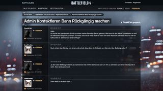 
                            4. Admin Kontaktieren B - Foren - Battlelog / Battlefield 4