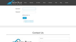 
                            9. Admin Login - Aeon Blue Pool and Spa