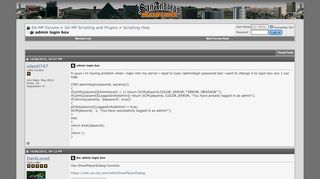 
                            2. admin login box - SA-MP Forums