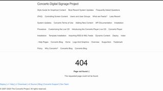 
                            8. Admin Login - Concerto Digital Signage