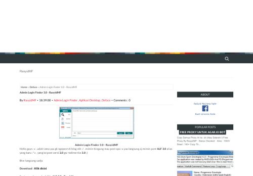 
                            3. Admin Login Finder 3.0 - RasyidMF - RasyidMF