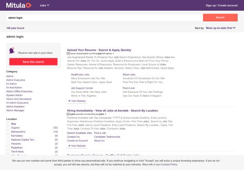 
                            3. Admin Login Jobs - Mitula Jobs