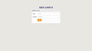 
                            8. Admin Login - KD Campus