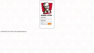 
                            5. admin login - KFC