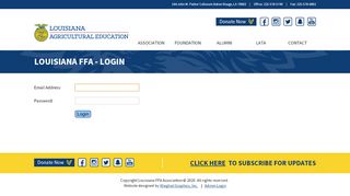 
                            8. Admin Login - Louisiana FFA Association