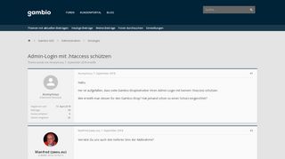 
                            12. Admin-Login mit .htaccess schützen | Gambio Forum - Die offizielle ...