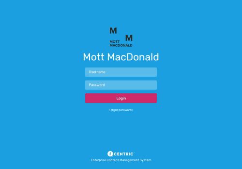 
                            2. Admin - Login - Mott MacDonald