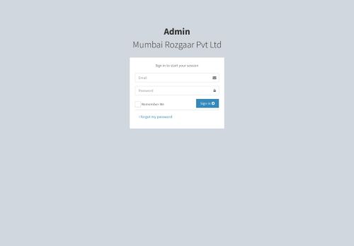 
                            2. Admin Login - Mumbai Rozgaar Pvt Ltd
