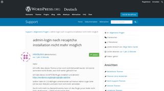 
                            5. admin-login nach recaptcha installation nicht mehr möglich - WordPress