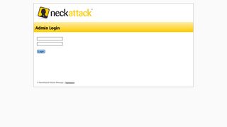 
                            2. Admin Login - Neckattack