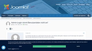 
                            2. Admin-Login nimmt Benutzerdaten nicht an! - Seite 2 - älter als ...