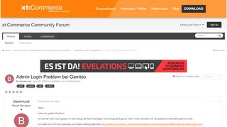 
                            6. Admin Login Problem bei Gambio - Installation und Konfiguration ...