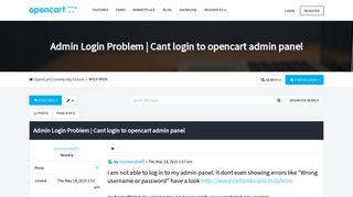 
                            1. Admin Login Problem | Cant login to opencart admin panel ...