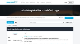 
                            7. Admin Login Redirects to default page - OpenCart Community ...