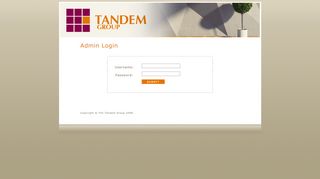 
                            12. Admin Login - Tandem Group