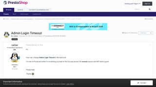 
                            7. Admin Login Timeout - Ecommerce x PrestaShop [ARCHIVE BOARD ...