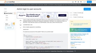 
                            10. Admin login to user accounts - Stack Overflow