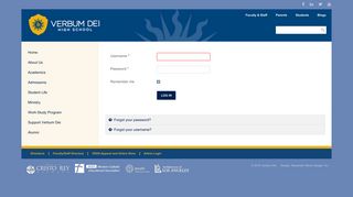 
                            7. Admin Login - Verbum Dei High School