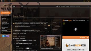 
                            2. Admin Panel - Official Conan Exiles Wiki