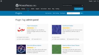 
                            9. admin panel | WordPress.org