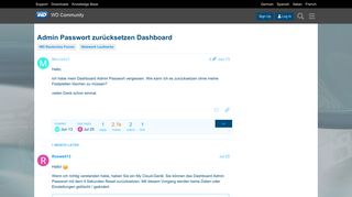 
                            5. Admin Passwort zurücksetzen Dashboard - Netzwerk Laufwerke - WD ...