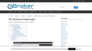 
                            2. Admin – Systemeinstellungen – ioBroker