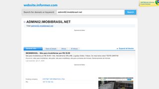 
                            13. admin02.imobibrasil.net at WI. IMOBIBRASIL - Site para Imobiliárias ...