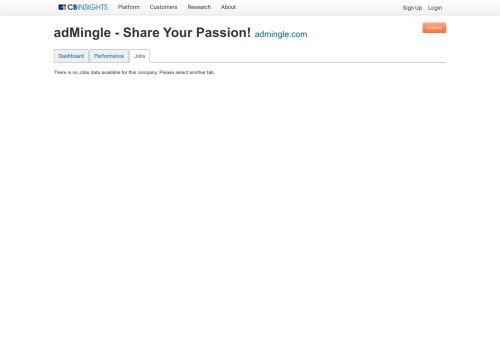 
                            12. adMingle - Share Your Passion! Jobs - CB Insights