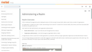 
                            8. Administering a Realm - Riverbed Support