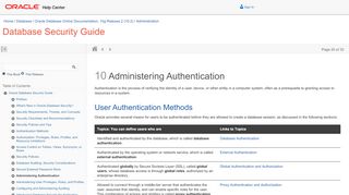 
                            9. Administering Authentication - Oracle Docs