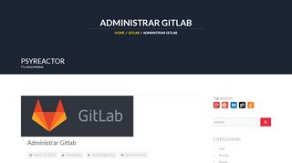 
                            6. Administrar Gitlab - Psyreactor