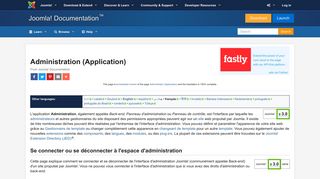 
                            4. Administration (Application) - Joomla! Documentation
