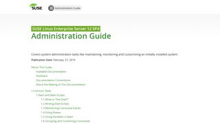 
                            6. Administration Guide | SUSE Linux Enterprise Server 12 SP4