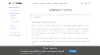 
                            1. Administration - LiteSpeed Technologies