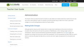 
                            6. Administration - Maths Buddy