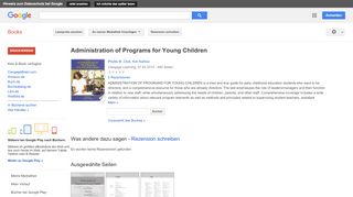 
                            13. Administration of Programs for Young Children