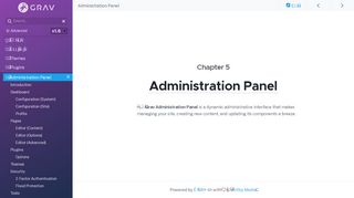 
                            9. Administration Panel | Grav Documentation
