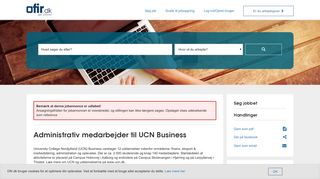 
                            11. Administrativ medarbejder til UCN Business, Professionshøjskolen ...