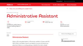 
                            3. Administrative Assistant - Adecco