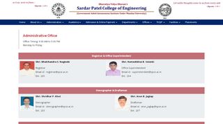 
                            12. Administrative Office - Sardar Patel College of Engineering