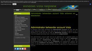 
                            2. Administrator beheerders account Vista activeren en deactiveren