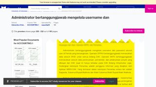 
                            7. Administrator bertanggungjawab mengelola username dan password ...