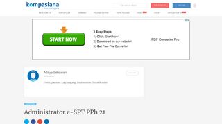
                            9. Administrator e-SPT PPh 21 oleh Aditya Setiawan - Kompasiana.com