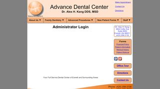 
                            8. Administrator Login - Alex Kang Dental