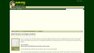 
                            3. Administrator privileges problem | MajorGeeks.Com Support Forums