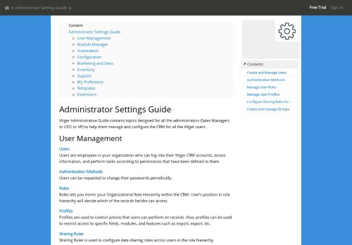 
                            3. Administrator Settings Guide | Vtiger Help
