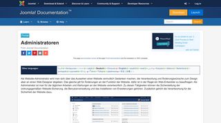 
                            12. Administratoren - Joomla! Documentation